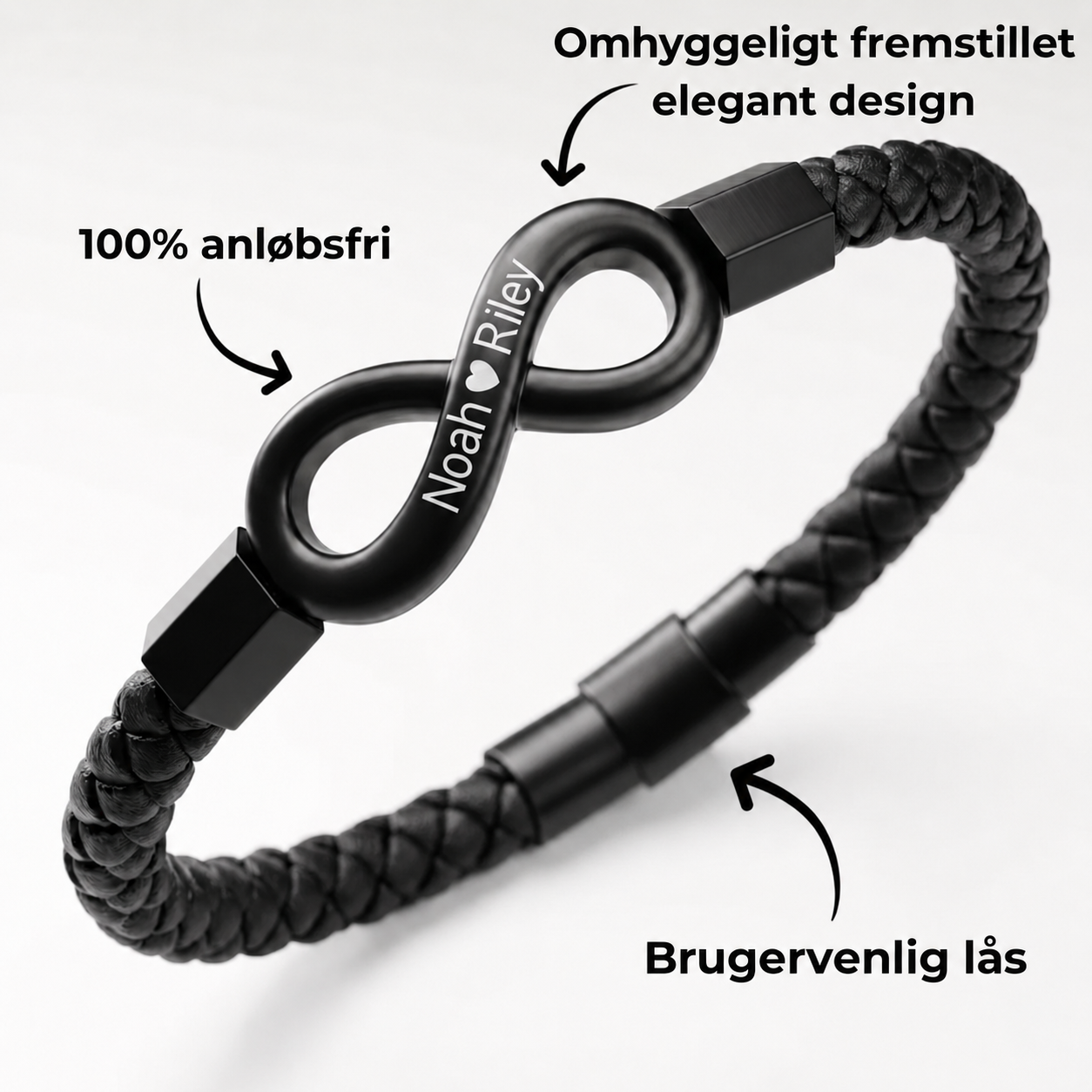 "Til Min Mand" Personligt armbånd