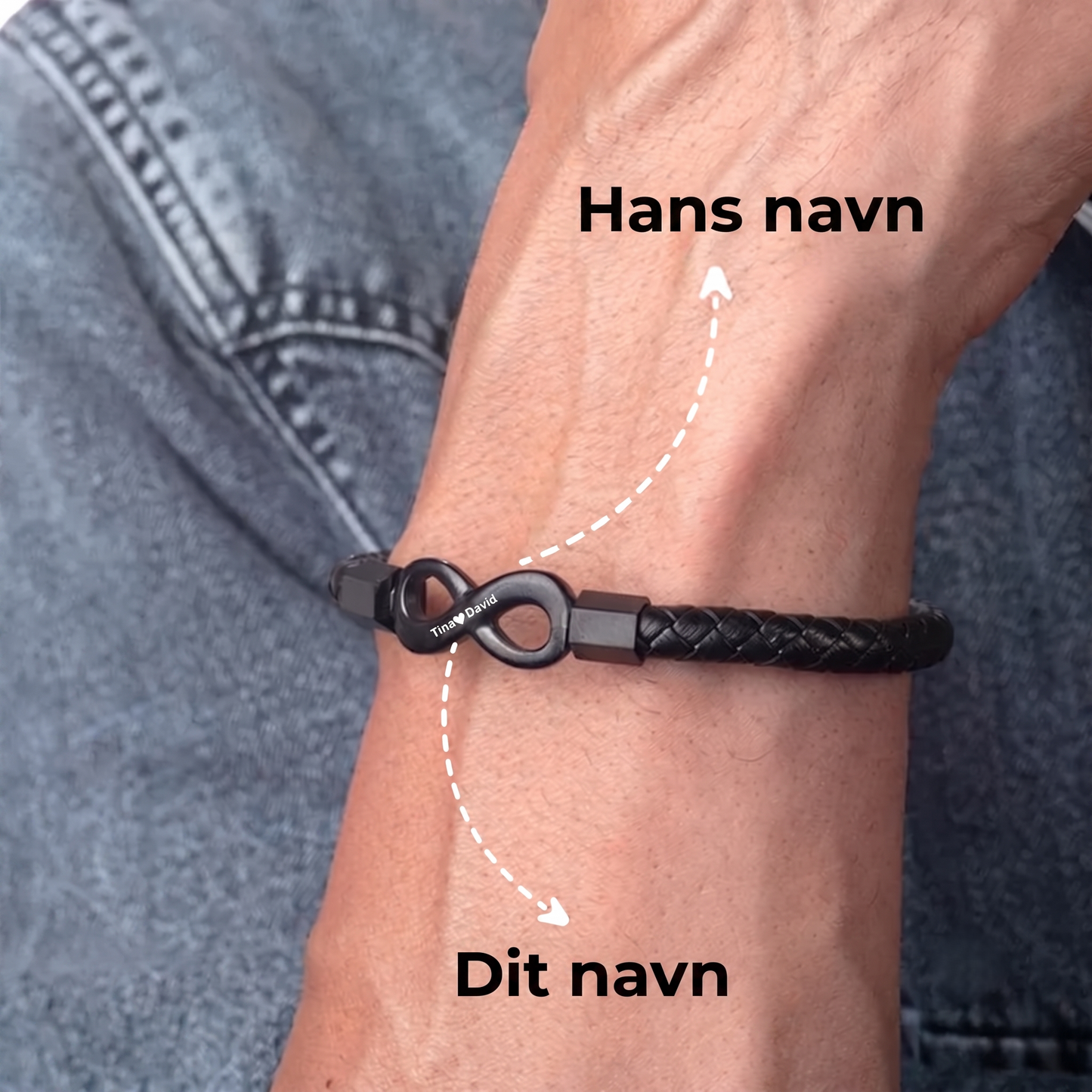 "Til Min Mand" Personligt armbånd