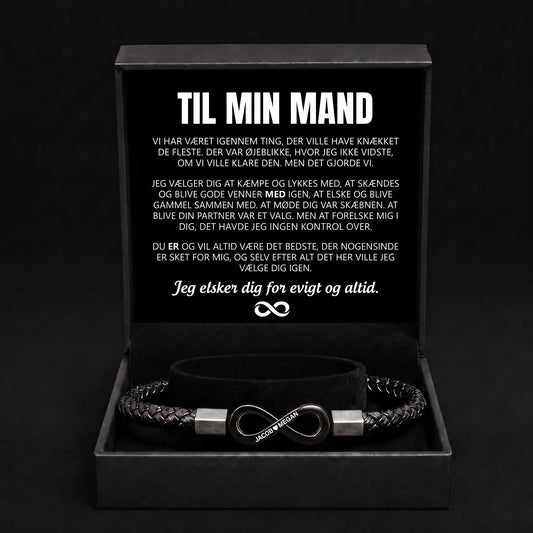 "Til Min Mand" Personligt armbånd