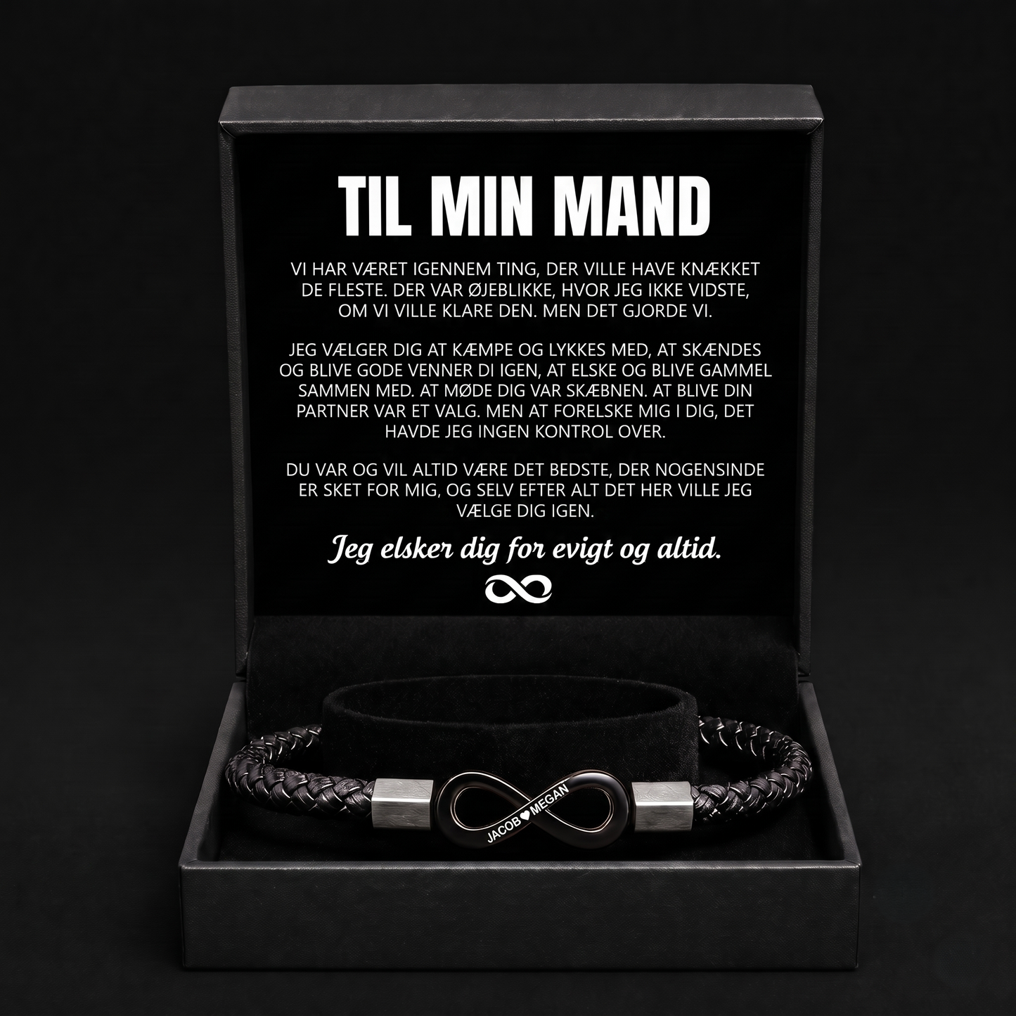 "Til Min Mand" Personligt armbånd